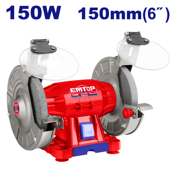 Polizor electric de banc 2 pietre 150mm, 150W - EBGR61501, EMTOP