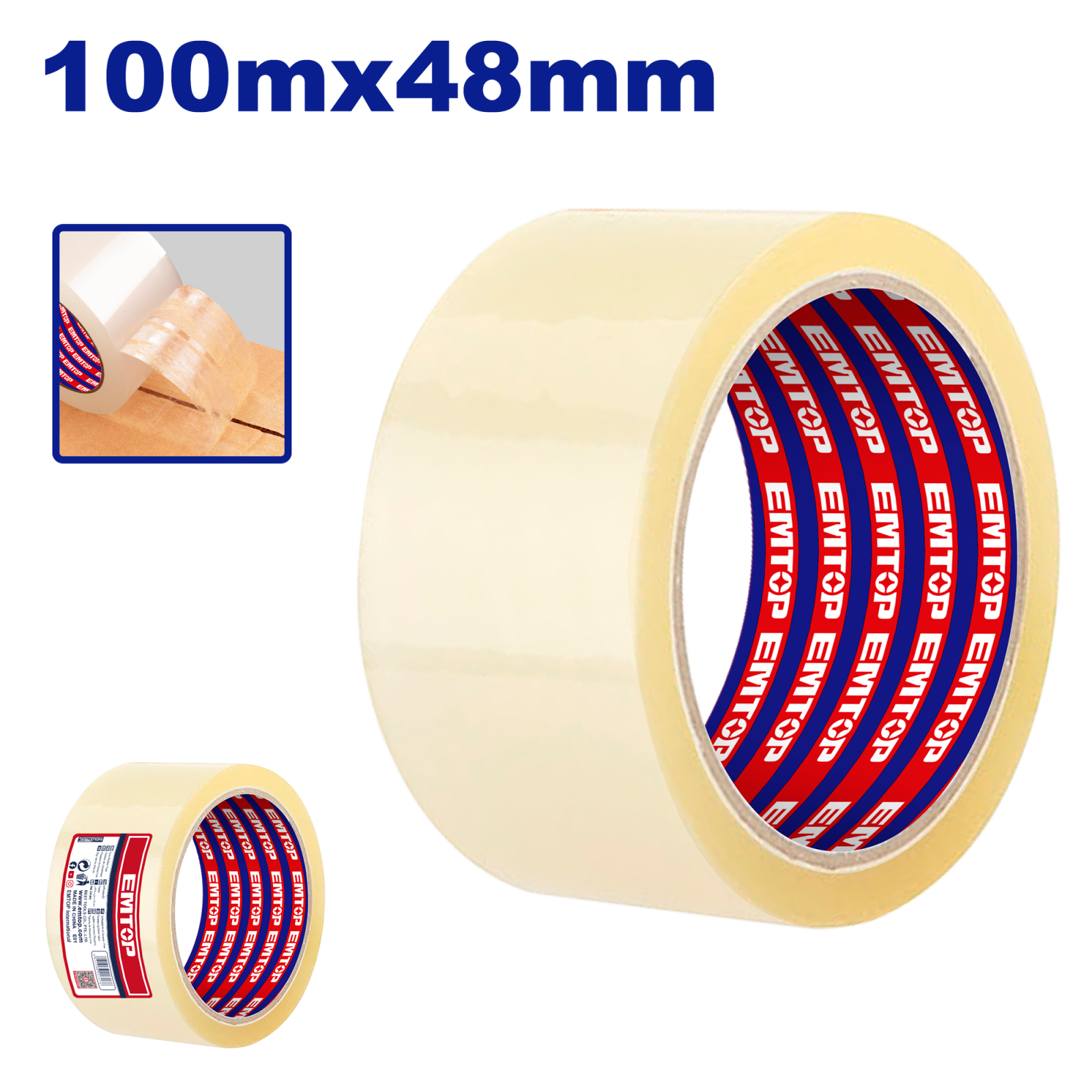 banda-de-ambalare-transparenta-491892.png Banda de ambalare transparenta 100m x 48mm - EMPN1H10, EMTOP - imagine 1