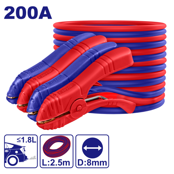 Kit cabluri de alimentare cu clesti, 200A - EBCE0201, EMTOP