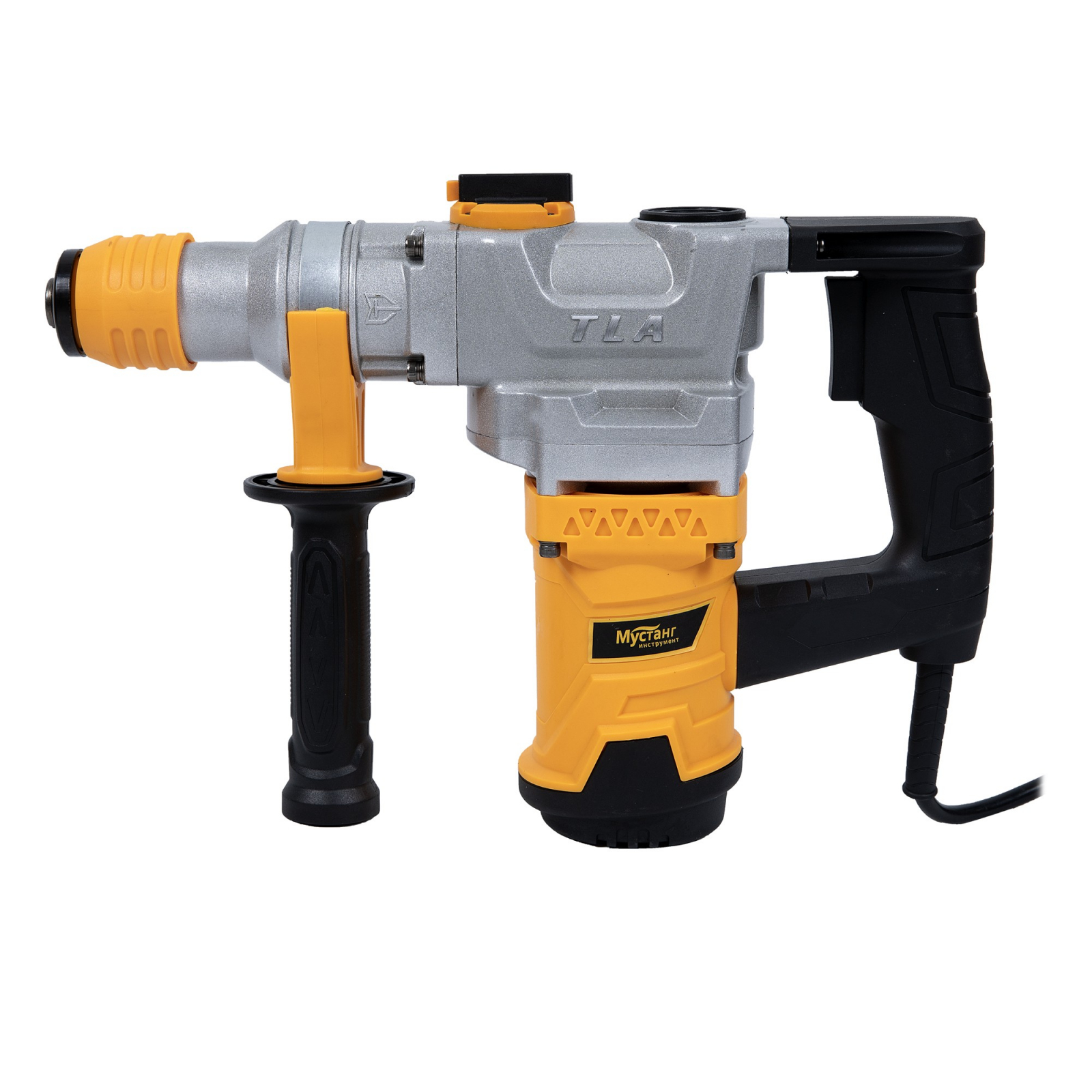 ciocan-rotopercutor-mustang-1450-w-sds-4-j-28-mm-760588.jpg Ciocan rotopercutor Mustang, 1450 W, SDS+, 4 J, 28 mm - imagine 1