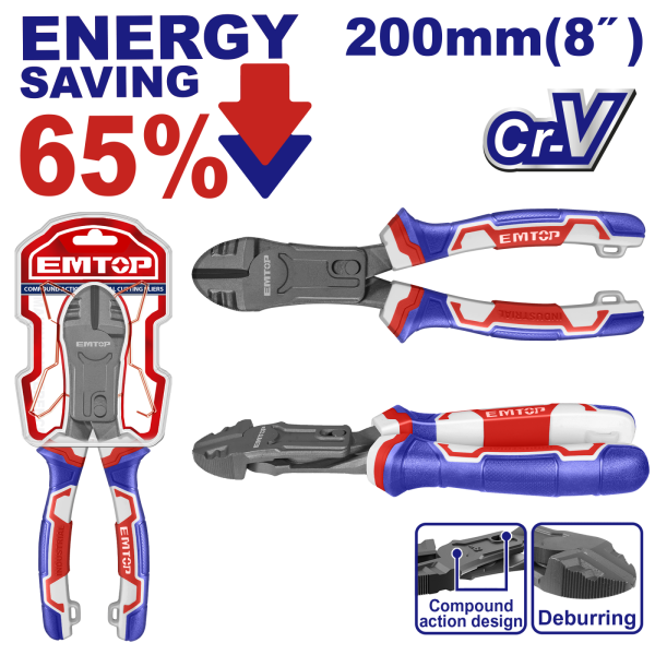 Cleste cu varf diagonal cu functie de debavurare, 65% economie de energie - EPLRCD0851, EMTOP