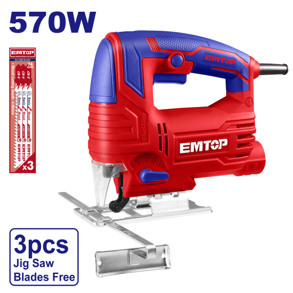 Fierastrau electric pendular 570W, 4 trepte, 3 lame fierastrau - EJSW5701, EMTOP