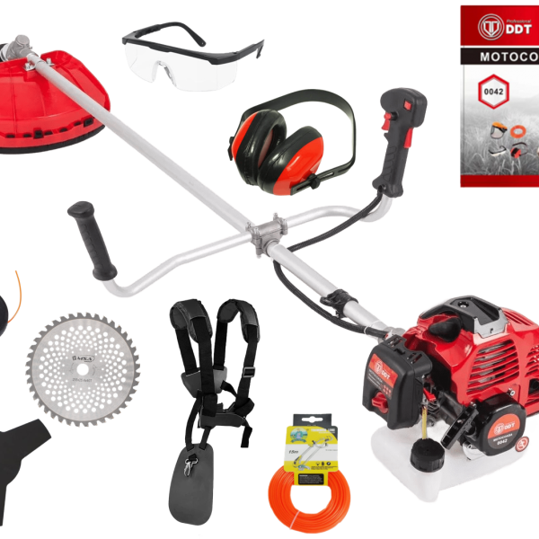 Motocoasa pe benzina DDT, 6 Cp, 51 CC, 8 acc. incluse
