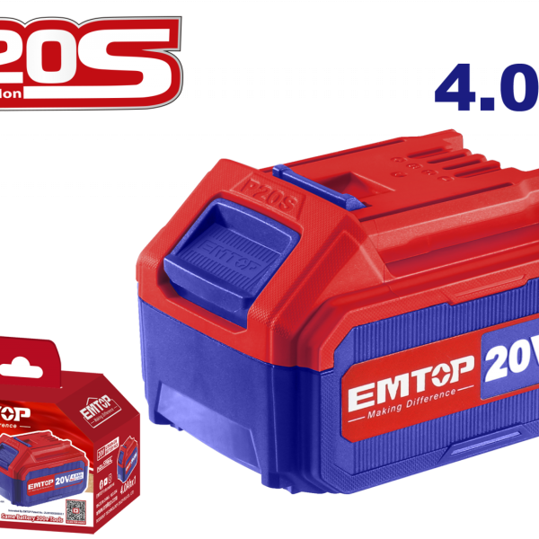 1 x Acumulator 4.0AH litiu-ion, universal compatibila cu toate produsele P20S - EBPK2002, EMTOP