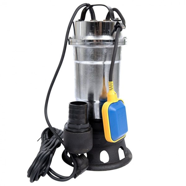 Pompa pentru apa murdara cu plutitor fara tocator, DDT, Inox, SWP2550F, 2550 W, 25 mc/h