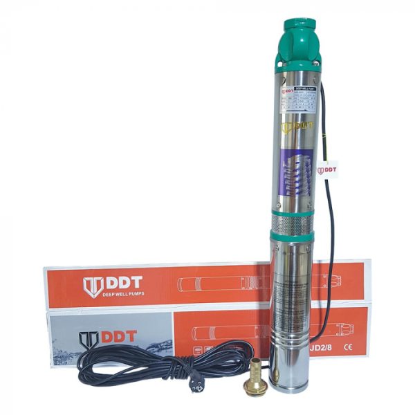 Pompa submersibila de adancime 8 turbine DDT PROFESIONAL 4QJD2-8, 1100 W, 120 m inaltime, 5 mc/h, 1"
