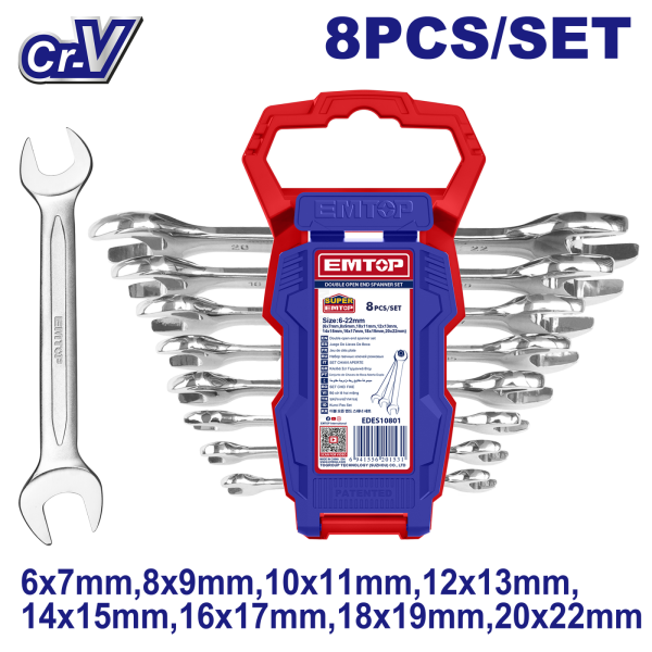 Set chei fixe-combinate ,dublu deschise, 8 buc - EDES10801, EMTOP