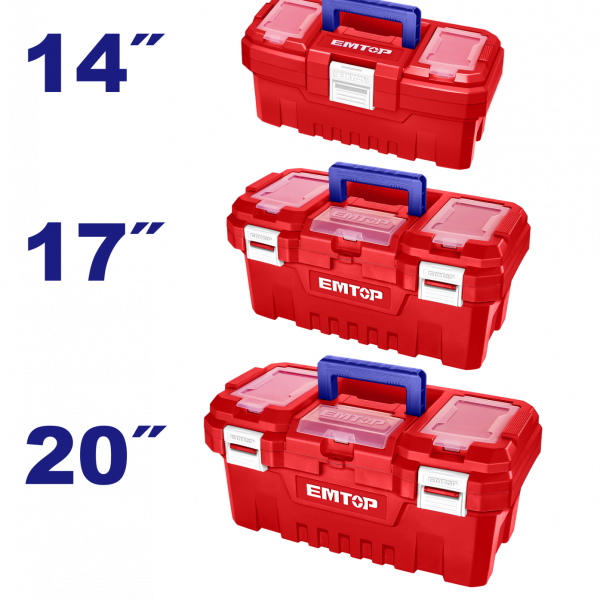 Set 3 cutii de scule din plastic - EPBXK0301, EMTOP