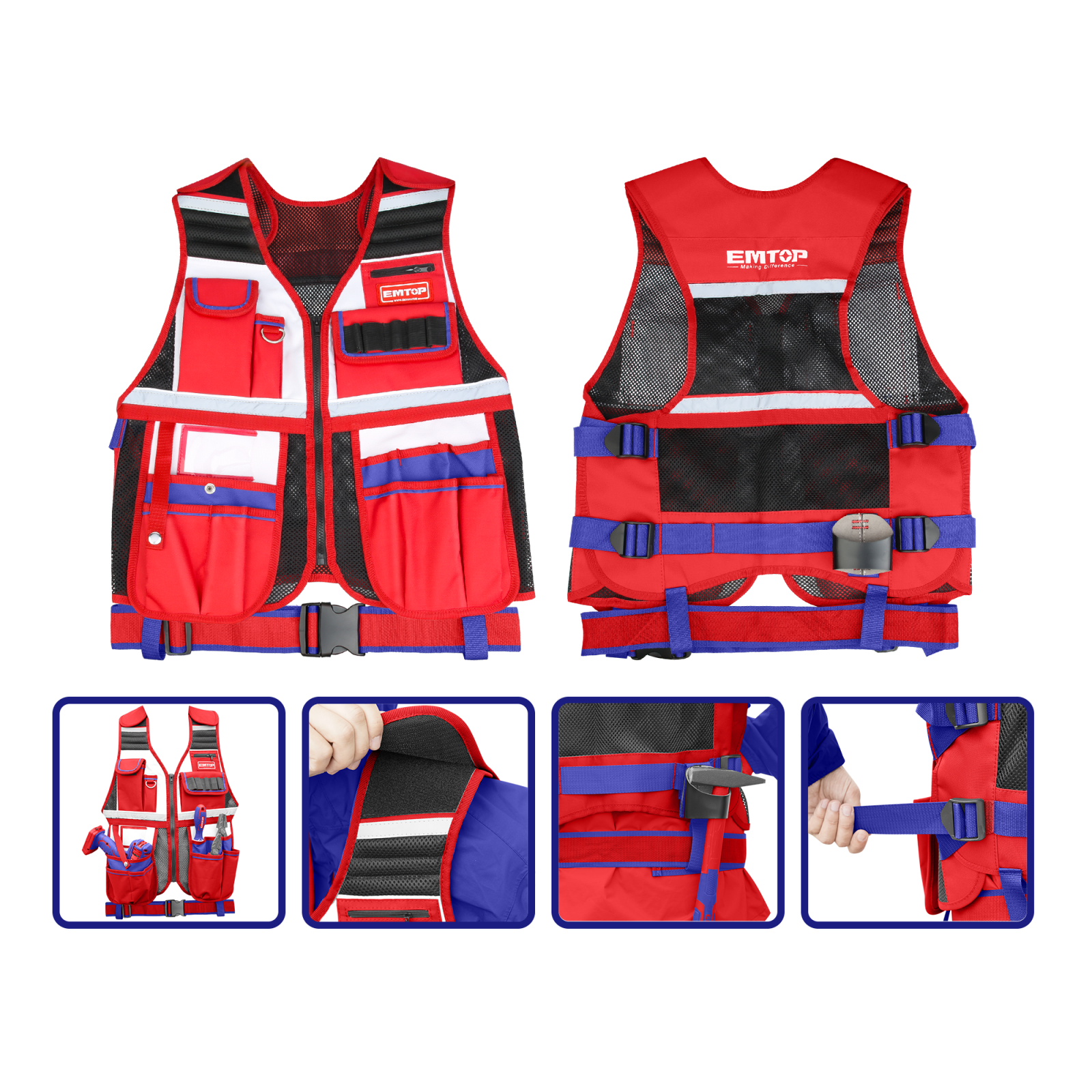 vesta-cu-instrumente-719011.png Vesta pentru instrumente cu bretele reglabile - ETVT1701, EMTOP - imagine 1